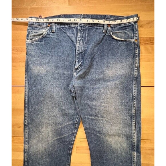Wrangler Cowboy Cut Original Fit Denim Blue Jeans 40x32 Work Pants 13MWZPW - Picture 4 of 12